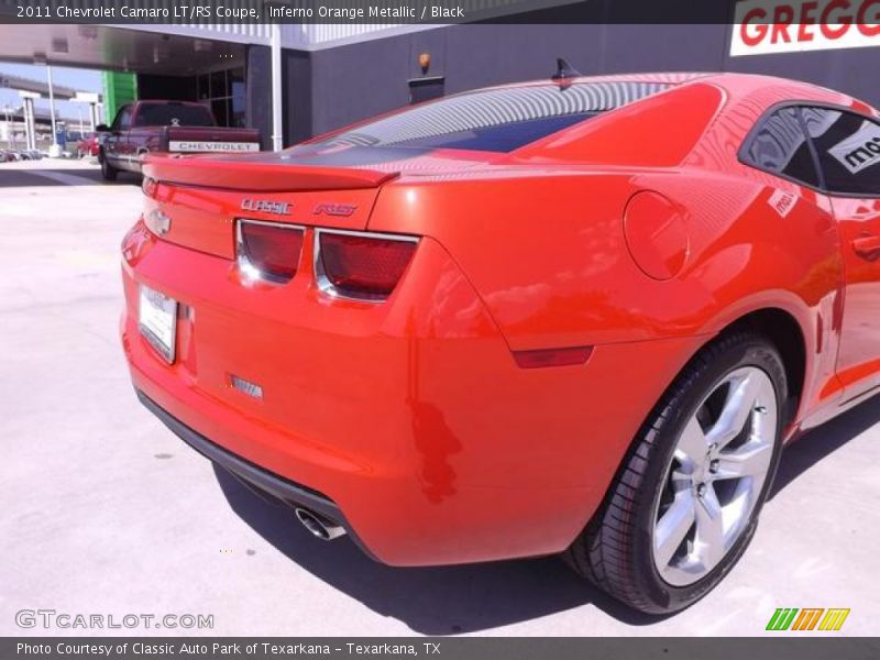 Inferno Orange Metallic / Black 2011 Chevrolet Camaro LT/RS Coupe