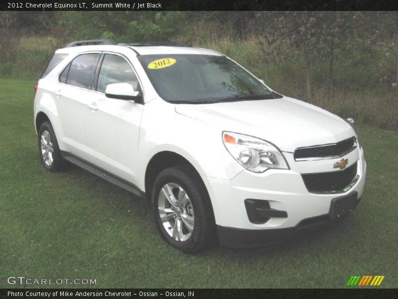Summit White / Jet Black 2012 Chevrolet Equinox LT