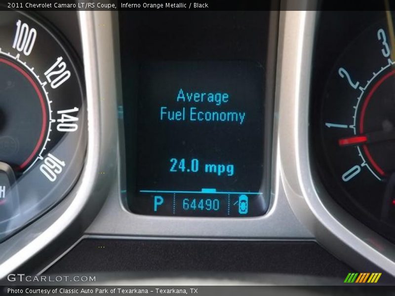 Inferno Orange Metallic / Black 2011 Chevrolet Camaro LT/RS Coupe