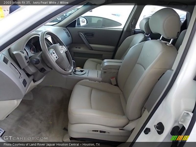 Ivory Pearl White / Willow 2003 Infiniti FX 35