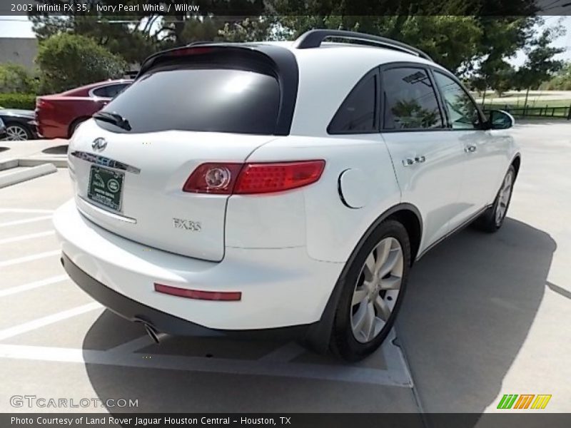 Ivory Pearl White / Willow 2003 Infiniti FX 35
