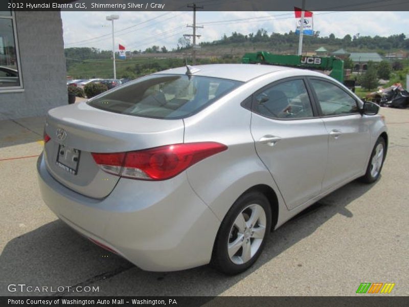 Shimmering Silver / Gray 2012 Hyundai Elantra GLS