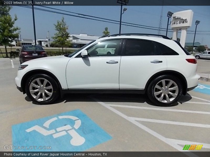 Ivory Pearl White / Willow 2003 Infiniti FX 35