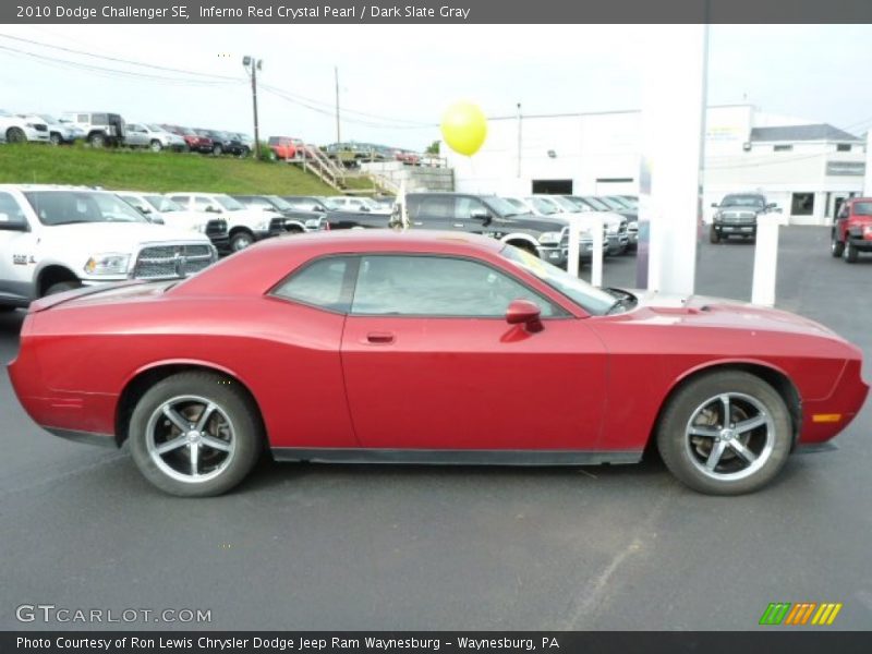 Inferno Red Crystal Pearl / Dark Slate Gray 2010 Dodge Challenger SE