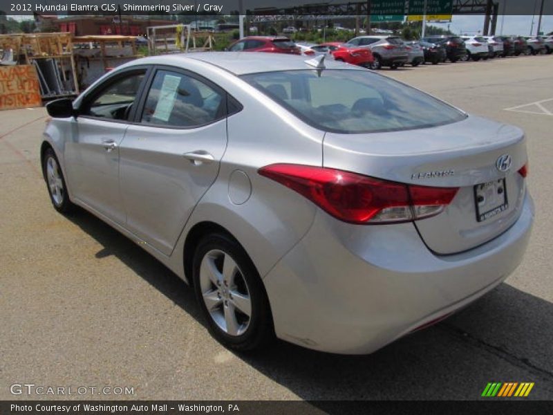 Shimmering Silver / Gray 2012 Hyundai Elantra GLS