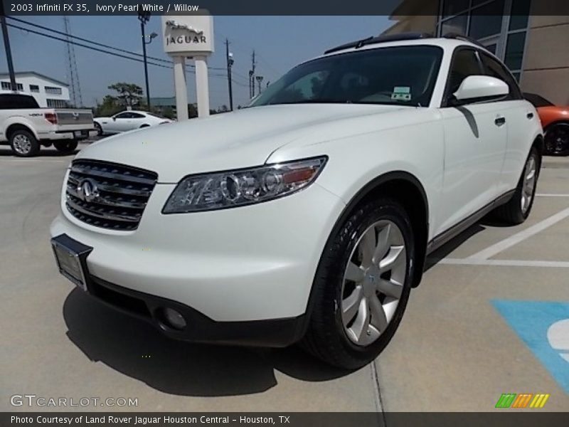 Ivory Pearl White / Willow 2003 Infiniti FX 35