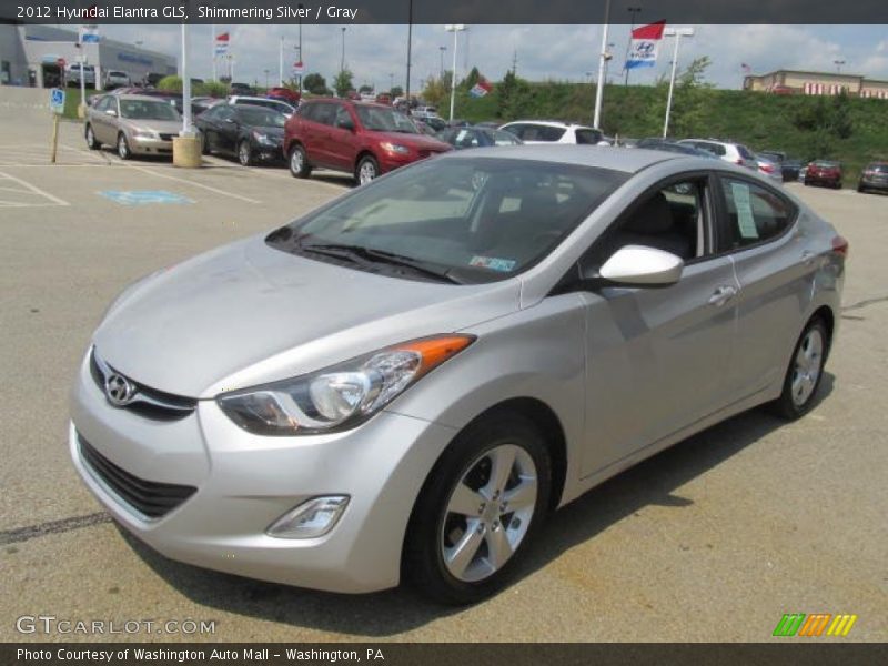Shimmering Silver / Gray 2012 Hyundai Elantra GLS