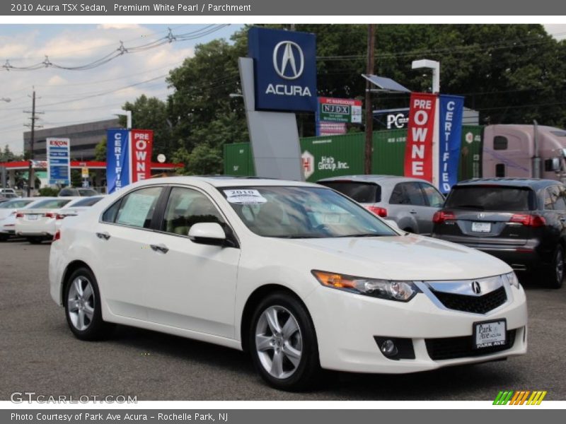 Premium White Pearl / Parchment 2010 Acura TSX Sedan