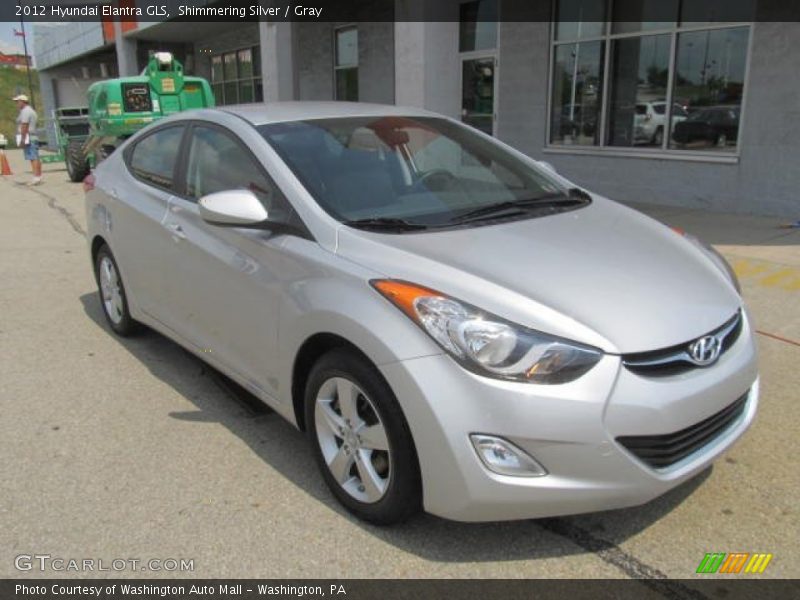 Shimmering Silver / Gray 2012 Hyundai Elantra GLS