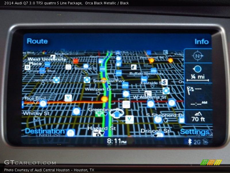Navigation of 2014 Q7 3.0 TFSI quattro S Line Package