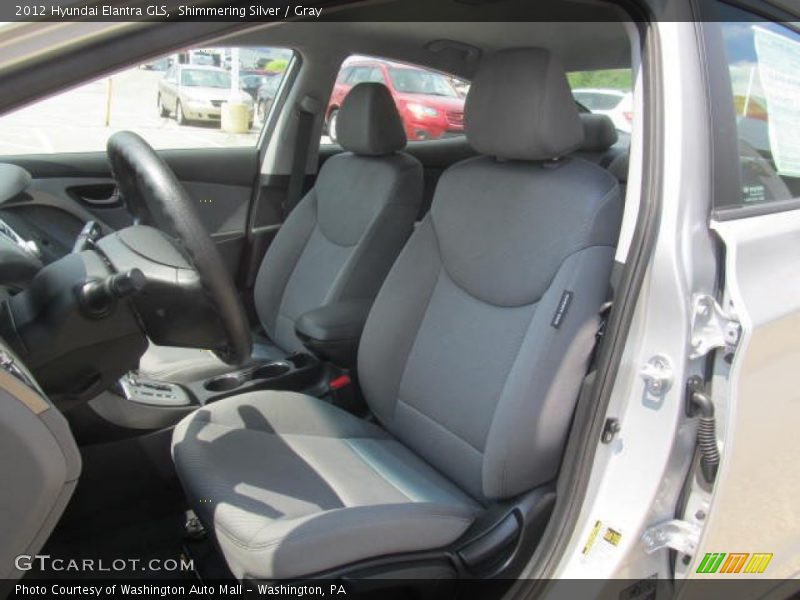 Shimmering Silver / Gray 2012 Hyundai Elantra GLS