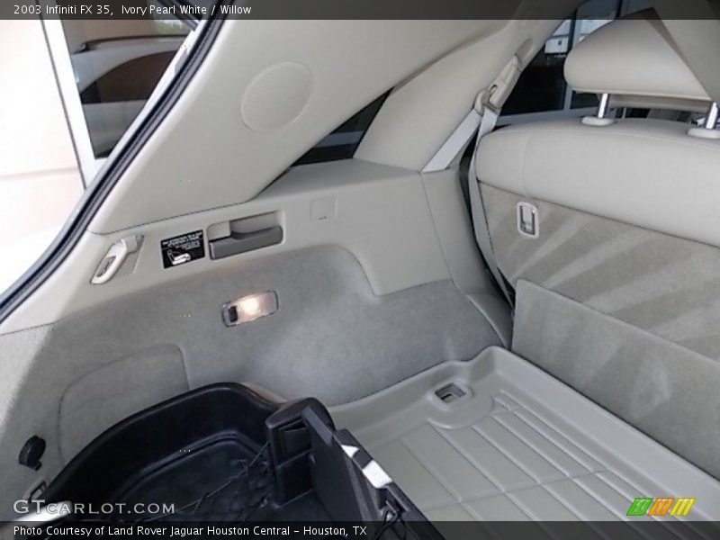 Ivory Pearl White / Willow 2003 Infiniti FX 35