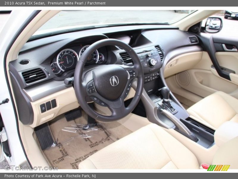 Premium White Pearl / Parchment 2010 Acura TSX Sedan