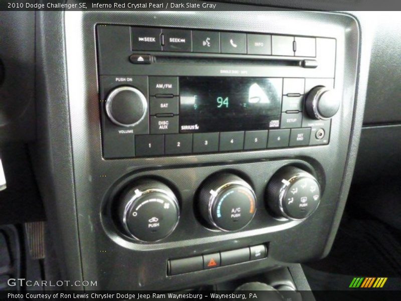 Inferno Red Crystal Pearl / Dark Slate Gray 2010 Dodge Challenger SE