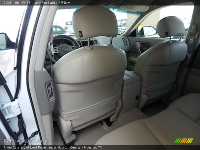 Ivory Pearl White / Willow 2003 Infiniti FX 35