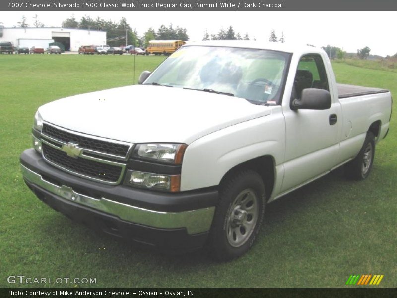Summit White / Dark Charcoal 2007 Chevrolet Silverado 1500 Classic Work Truck Regular Cab