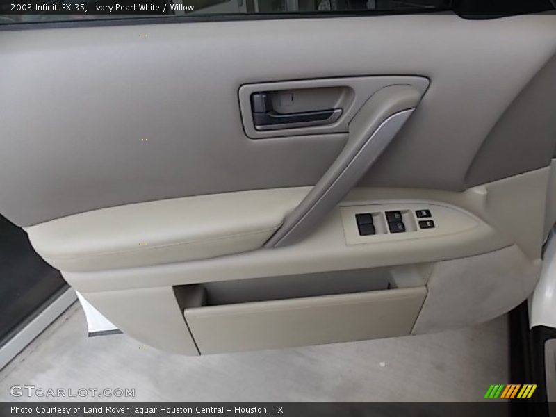 Ivory Pearl White / Willow 2003 Infiniti FX 35