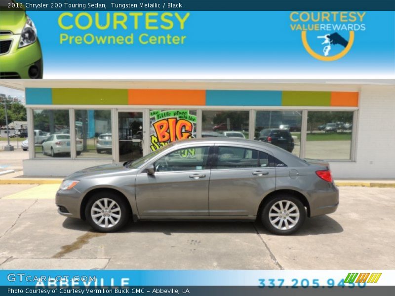 Tungsten Metallic / Black 2012 Chrysler 200 Touring Sedan