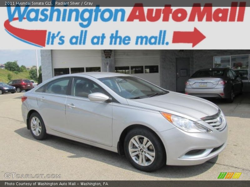 Radiant Silver / Gray 2011 Hyundai Sonata GLS
