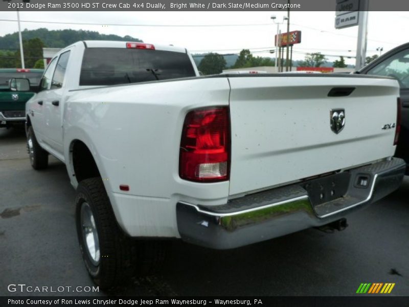  2012 Ram 3500 HD ST Crew Cab 4x4 Dually Bright White