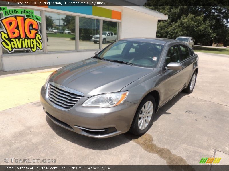 Tungsten Metallic / Black 2012 Chrysler 200 Touring Sedan