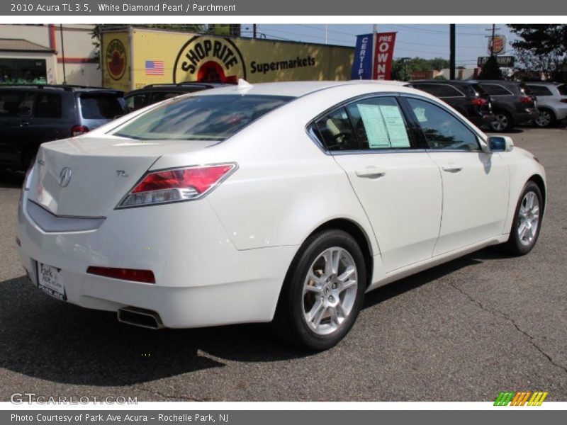 White Diamond Pearl / Parchment 2010 Acura TL 3.5