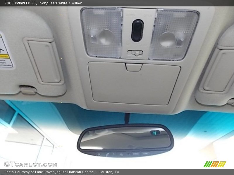 Ivory Pearl White / Willow 2003 Infiniti FX 35