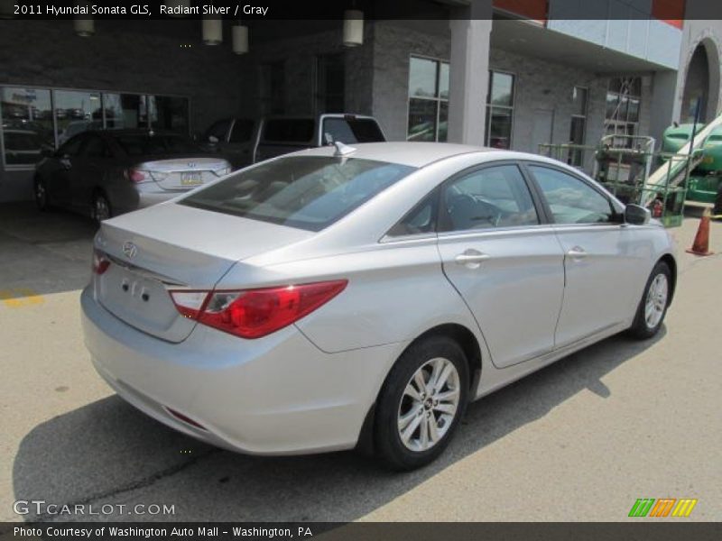 Radiant Silver / Gray 2011 Hyundai Sonata GLS