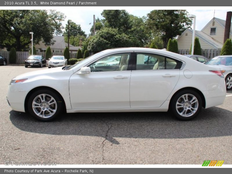 White Diamond Pearl / Parchment 2010 Acura TL 3.5