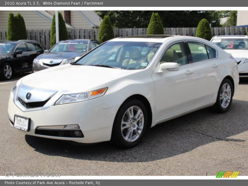 White Diamond Pearl / Parchment 2010 Acura TL 3.5