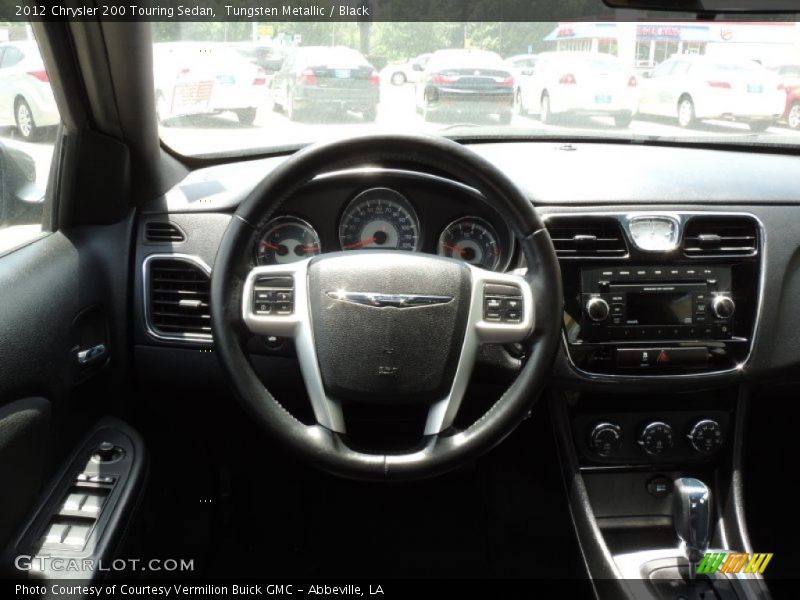 Tungsten Metallic / Black 2012 Chrysler 200 Touring Sedan