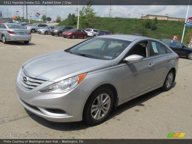 Radiant Silver / Gray 2011 Hyundai Sonata GLS