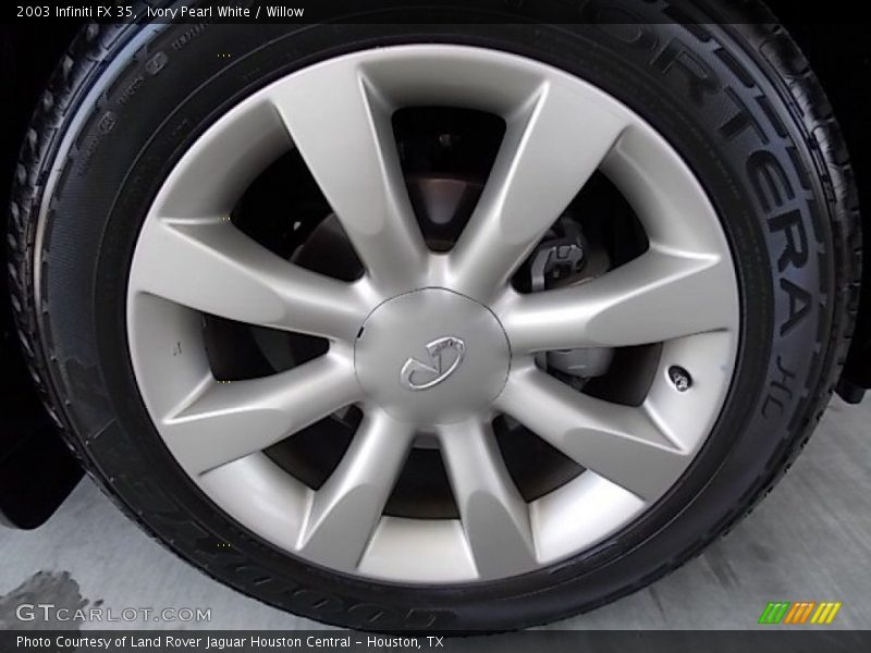 Ivory Pearl White / Willow 2003 Infiniti FX 35