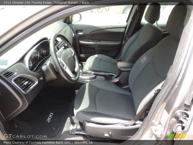 Tungsten Metallic / Black 2012 Chrysler 200 Touring Sedan