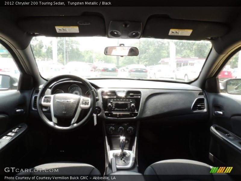 Tungsten Metallic / Black 2012 Chrysler 200 Touring Sedan