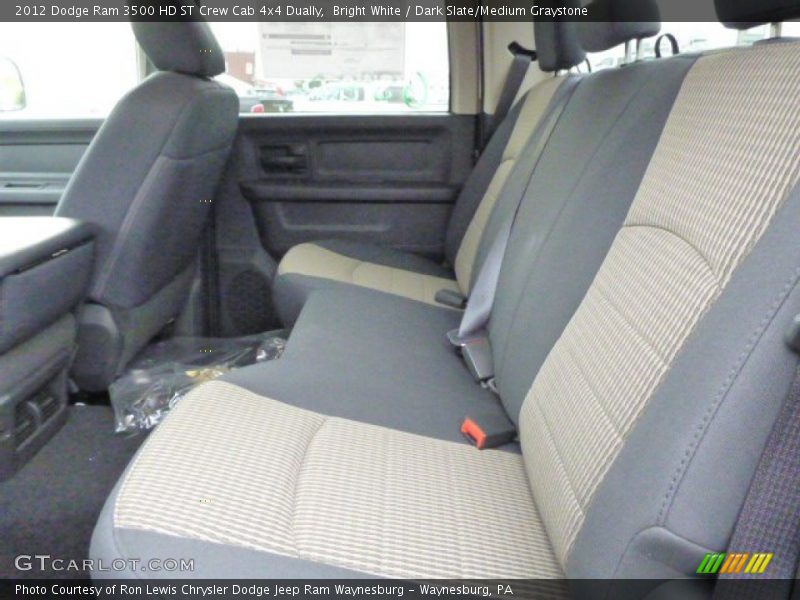 Bright White / Dark Slate/Medium Graystone 2012 Dodge Ram 3500 HD ST Crew Cab 4x4 Dually