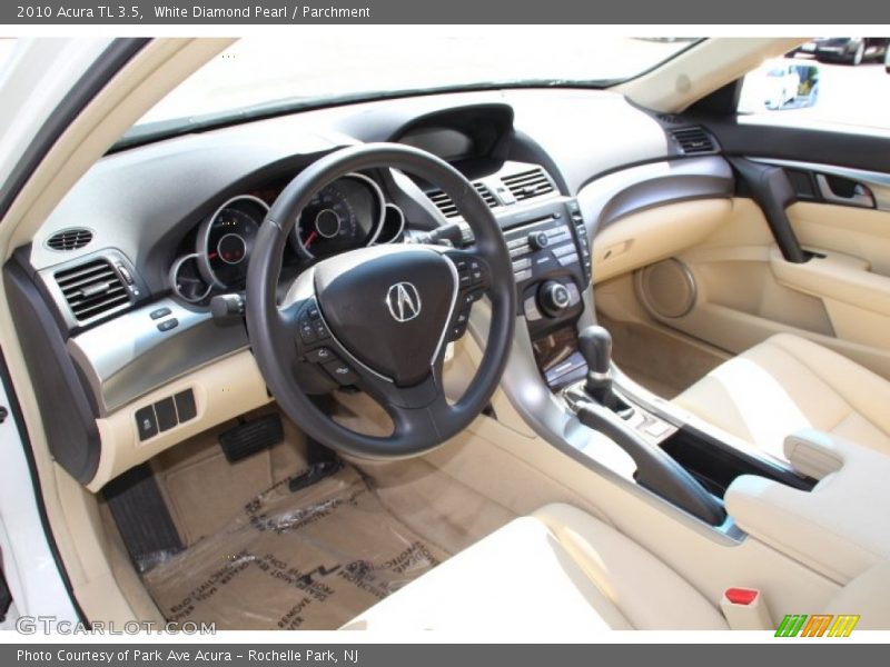 White Diamond Pearl / Parchment 2010 Acura TL 3.5