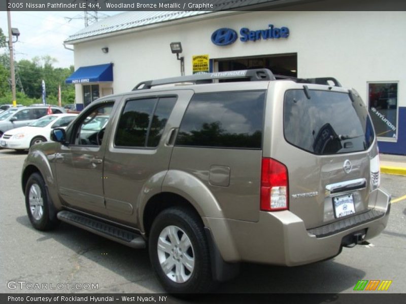 Woodland Bronze Metallic / Graphite 2005 Nissan Pathfinder LE 4x4