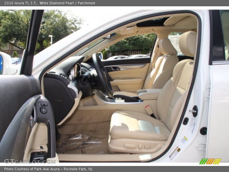 White Diamond Pearl / Parchment 2010 Acura TL 3.5