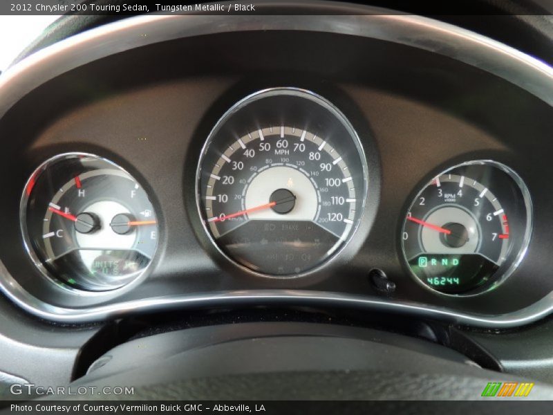 Tungsten Metallic / Black 2012 Chrysler 200 Touring Sedan