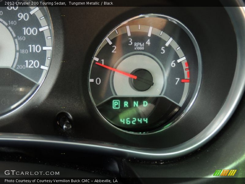 Tungsten Metallic / Black 2012 Chrysler 200 Touring Sedan