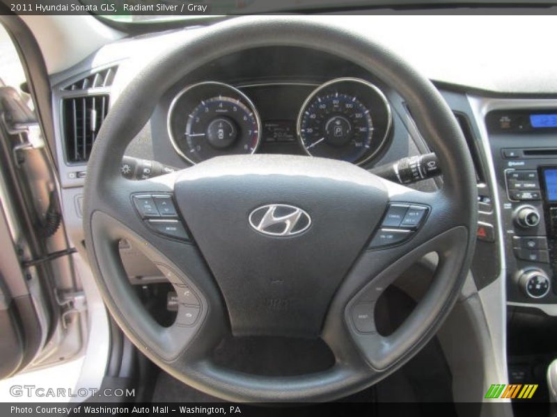 Radiant Silver / Gray 2011 Hyundai Sonata GLS