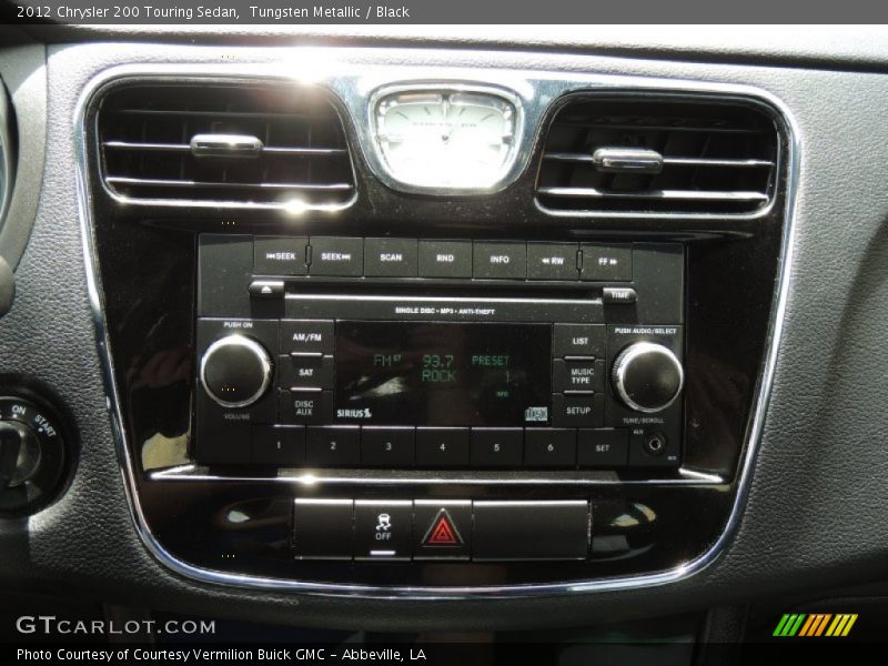 Tungsten Metallic / Black 2012 Chrysler 200 Touring Sedan