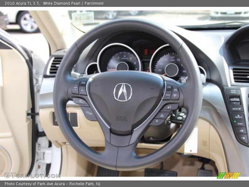 White Diamond Pearl / Parchment 2010 Acura TL 3.5