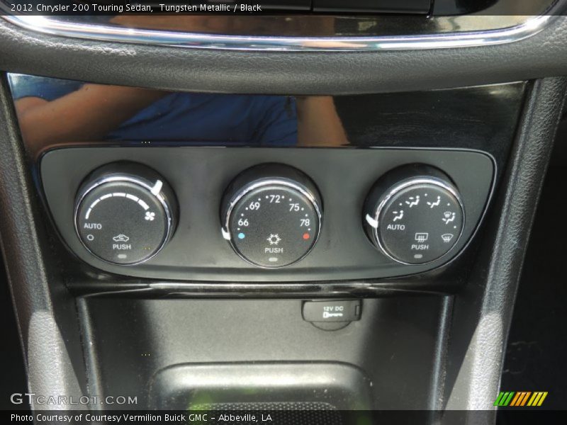 Tungsten Metallic / Black 2012 Chrysler 200 Touring Sedan
