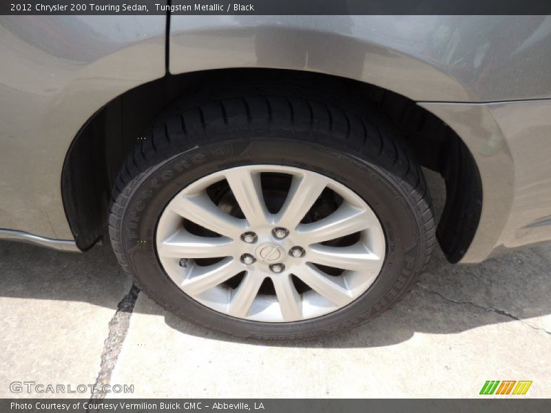 Tungsten Metallic / Black 2012 Chrysler 200 Touring Sedan