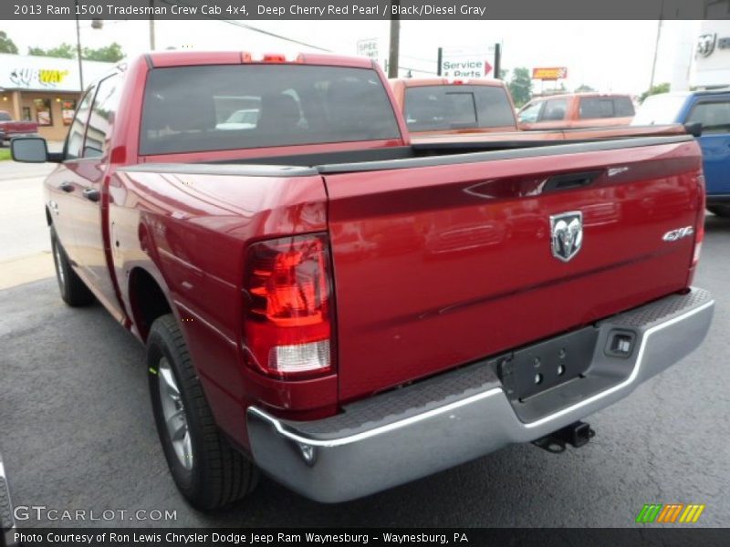 Deep Cherry Red Pearl / Black/Diesel Gray 2013 Ram 1500 Tradesman Crew Cab 4x4