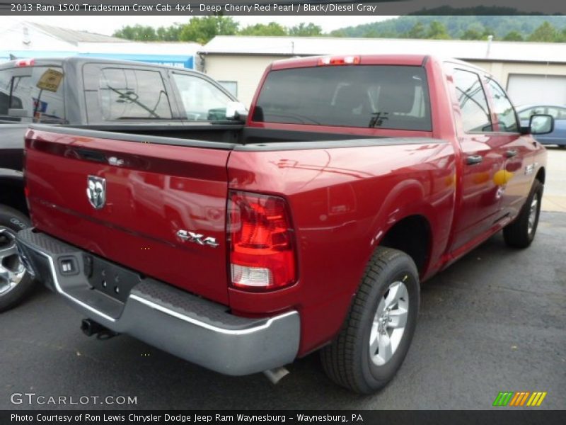 Deep Cherry Red Pearl / Black/Diesel Gray 2013 Ram 1500 Tradesman Crew Cab 4x4