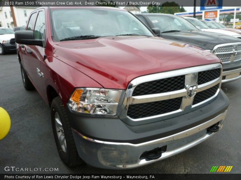 Deep Cherry Red Pearl / Black/Diesel Gray 2013 Ram 1500 Tradesman Crew Cab 4x4