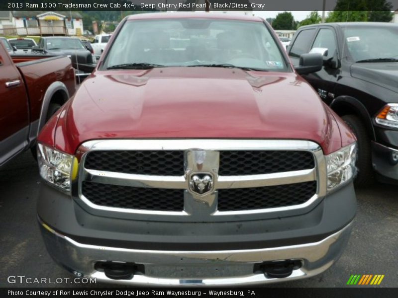 Deep Cherry Red Pearl / Black/Diesel Gray 2013 Ram 1500 Tradesman Crew Cab 4x4